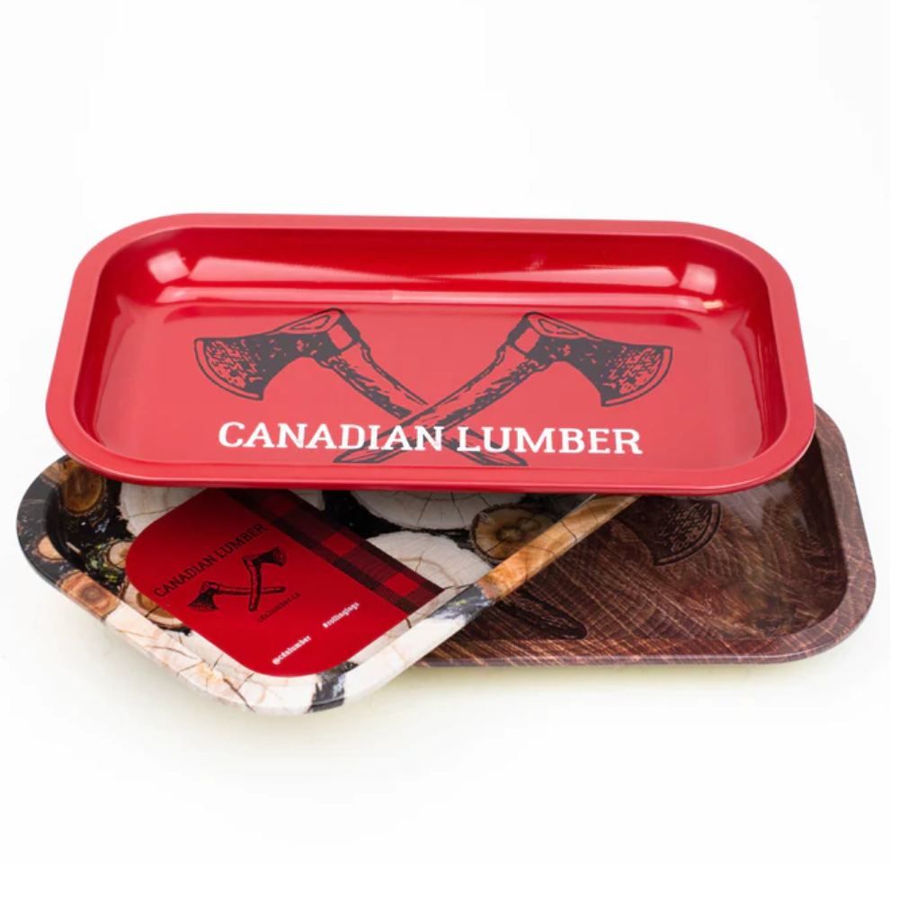 Canadian Lumber brand Rolling tray trays. Red, Wood theme, collage background wallpaper.