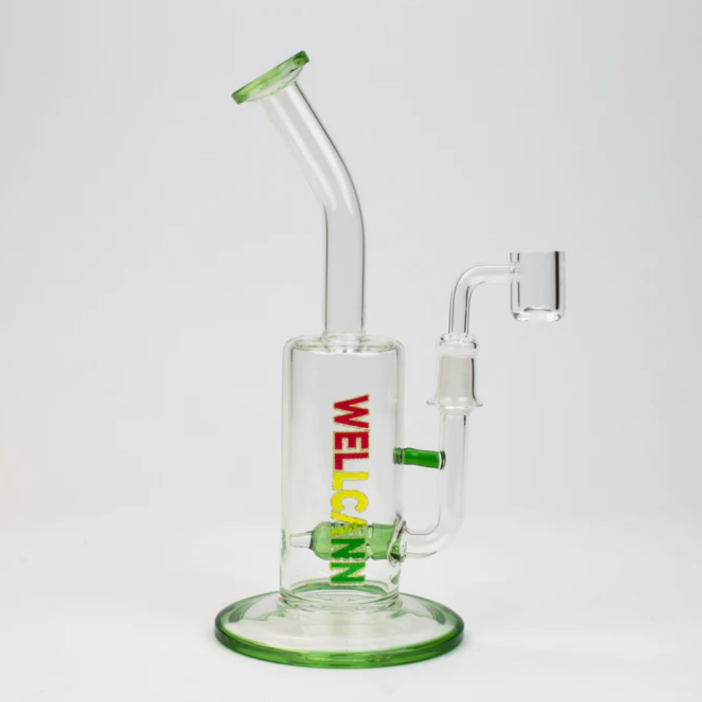 well can green glass dab rig dabbing dabs 