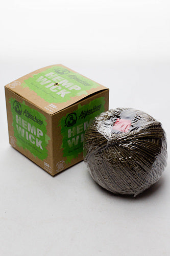 Afghan Hemp Wick (250 ft.) made with natural and organic beeswax. 100% vegan