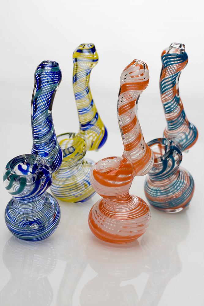 4.5" Diffused Glass Bubbler (Assorted)