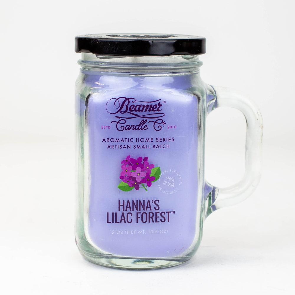 Beamer Candle Co. Ultra Premium Jar Aromatic Home Series candle hanna's lilac forest 