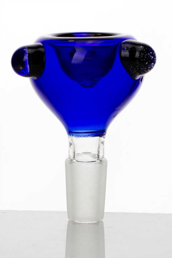 Round Glass Bowl blue 14mm